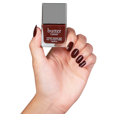 Patent Shine 10X Nail Lacquer - Boozy Chocolate, 0.4 fl oz