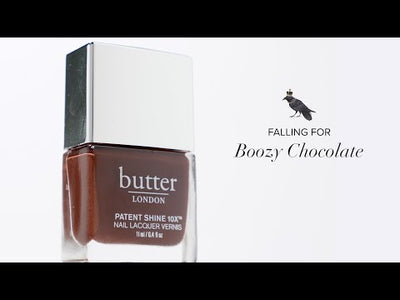 Patent Shine 10X Nail Lacquer - Boozy Chocolate, 0.4 fl oz